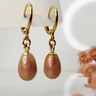 Boucles d'oreilles en pâte polymère er résine