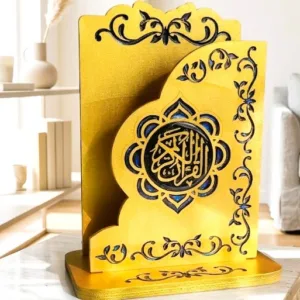 Porte-Coran artisanal en bois et résine