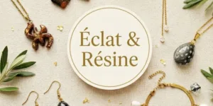 Bijoux artisanaux Éclat & Résine : créations uniques en fleurs séchées, pâte polymère et résine